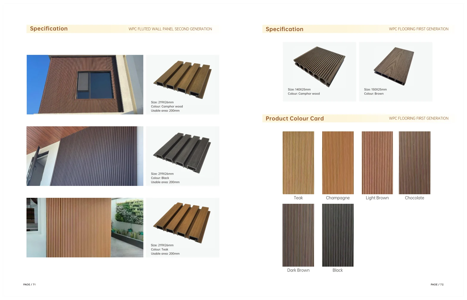 WPC Fluted Wall Panel